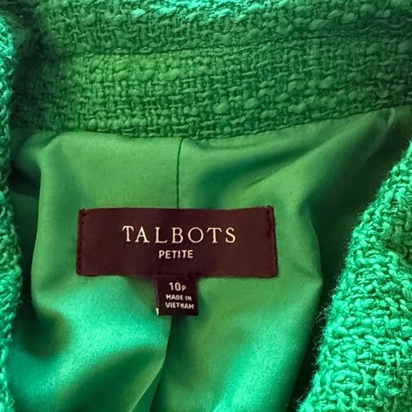 Talbots Vibrant Green women’s jacket